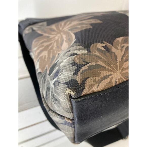 COACH F72087 CANVAS, LEATHER FLORAL MESSENGER CROSSBODY BAG - Picture 12 of 16